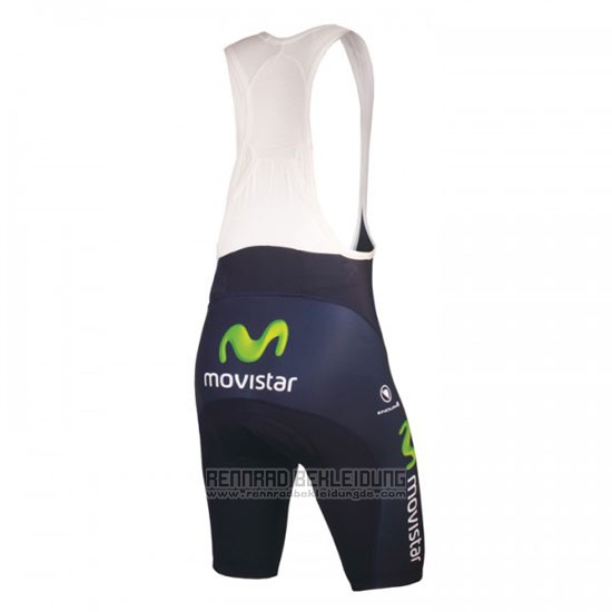 2016 Fahrradbekleidung Movistar Grun und Blau Trikot Kurzarm und Tragerhose - zum Schließen ins Bild klicken